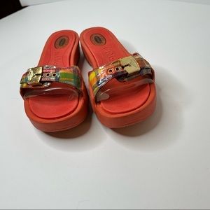 Dr scholls wedged sandals